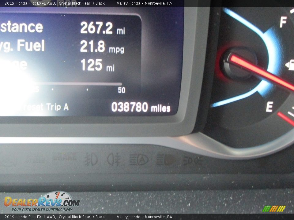 2019 Honda Pilot EX-L AWD Crystal Black Pearl / Black Photo #20