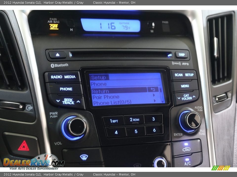 2012 Hyundai Sonata GLS Harbor Gray Metallic / Gray Photo #10