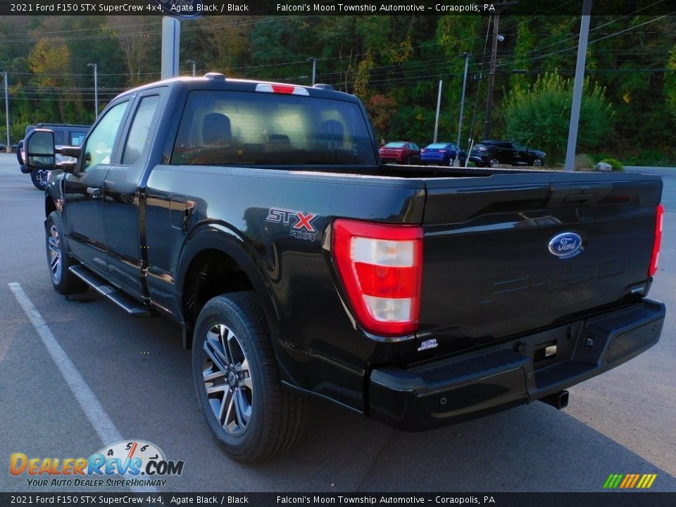 2021 Ford F150 STX SuperCrew 4x4 Agate Black / Black Photo #5