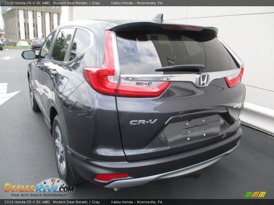 2019 Honda CR-V EX AWD Modern Steel Metallic / Gray Photo #3