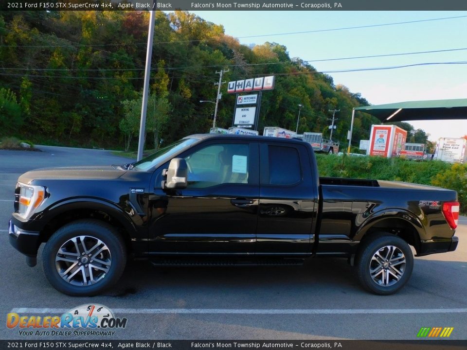 2021 Ford F150 STX SuperCrew 4x4 Agate Black / Black Photo #6