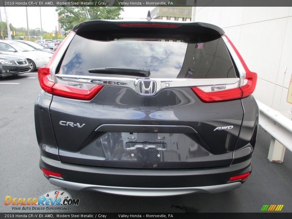 2019 Honda CR-V EX AWD Modern Steel Metallic / Gray Photo #4