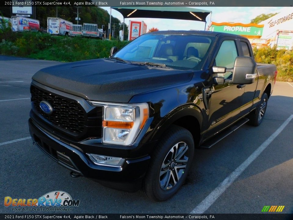 2021 Ford F150 STX SuperCrew 4x4 Agate Black / Black Photo #7