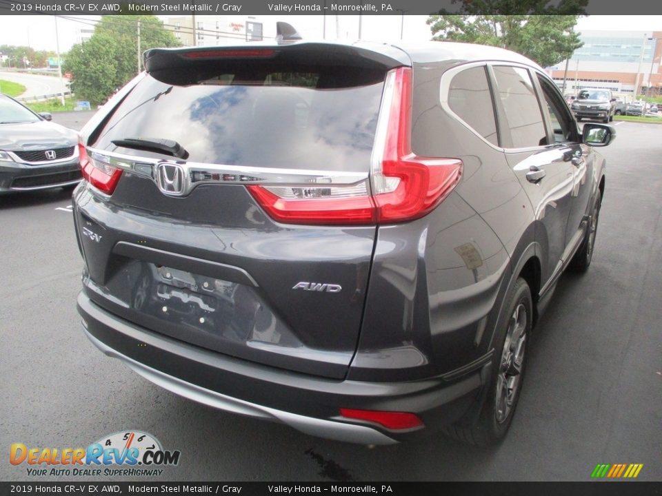 2019 Honda CR-V EX AWD Modern Steel Metallic / Gray Photo #5