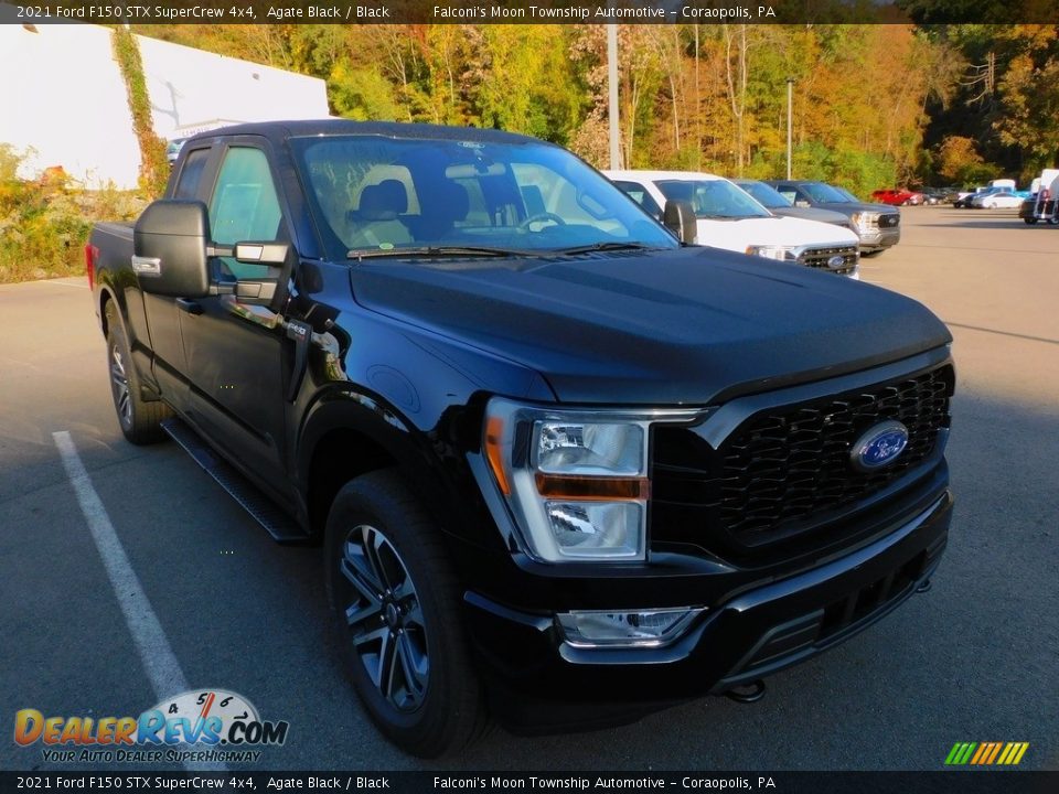 2021 Ford F150 STX SuperCrew 4x4 Agate Black / Black Photo #9