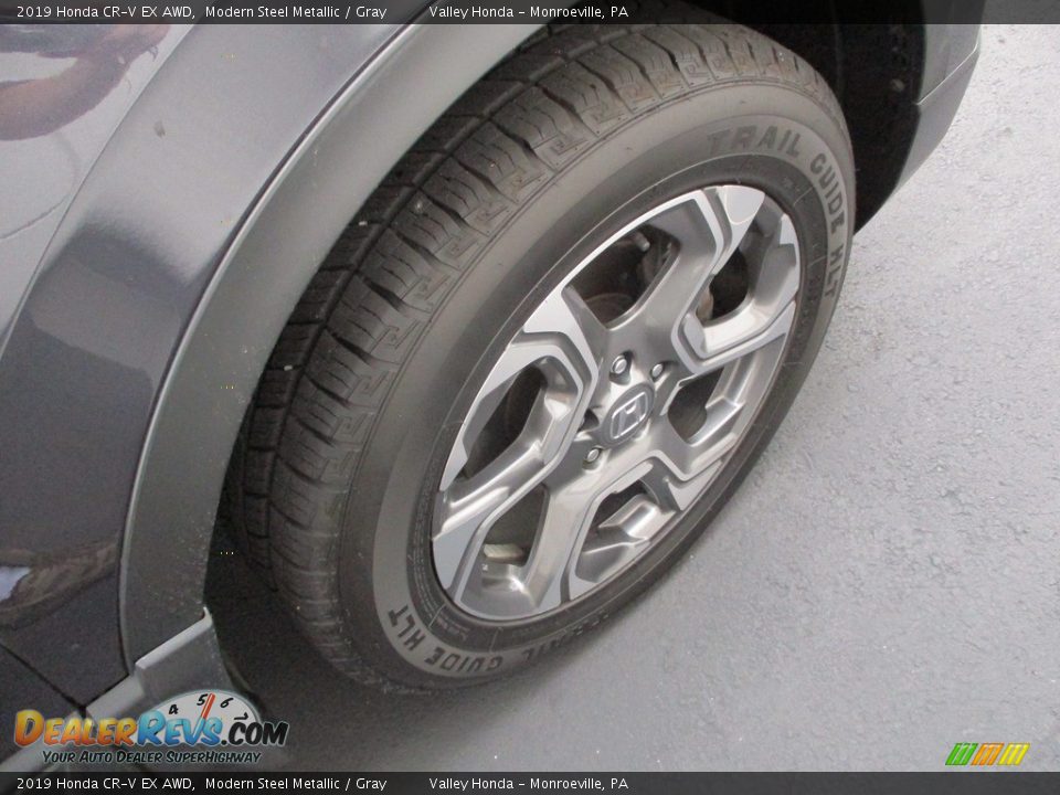 2019 Honda CR-V EX AWD Modern Steel Metallic / Gray Photo #7