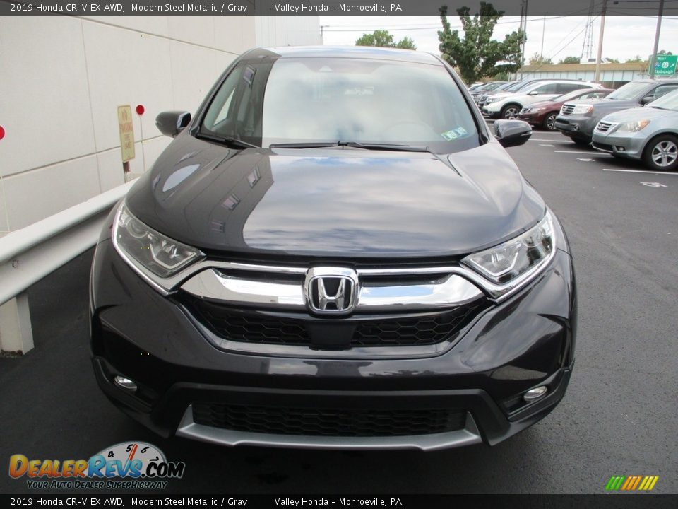 2019 Honda CR-V EX AWD Modern Steel Metallic / Gray Photo #9