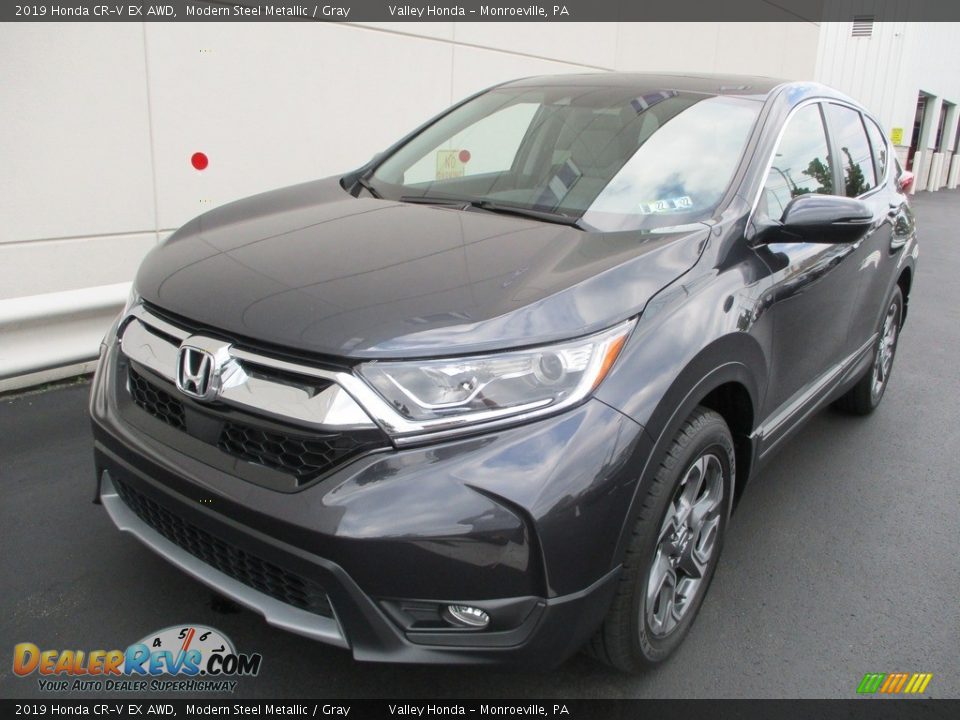 2019 Honda CR-V EX AWD Modern Steel Metallic / Gray Photo #10