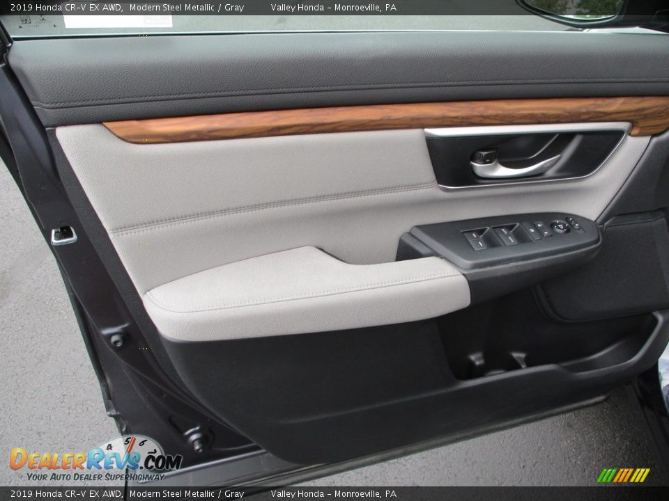 2019 Honda CR-V EX AWD Modern Steel Metallic / Gray Photo #11