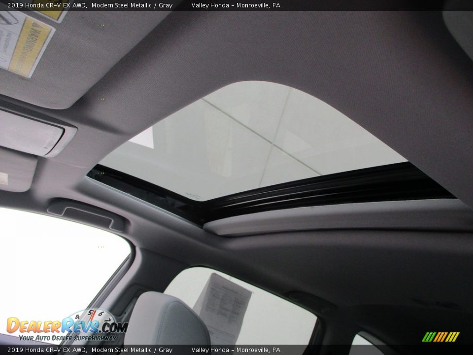 2019 Honda CR-V EX AWD Modern Steel Metallic / Gray Photo #12