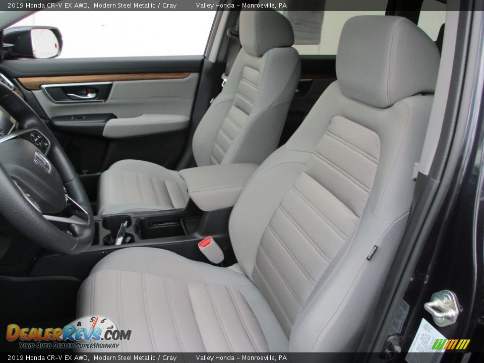 2019 Honda CR-V EX AWD Modern Steel Metallic / Gray Photo #13