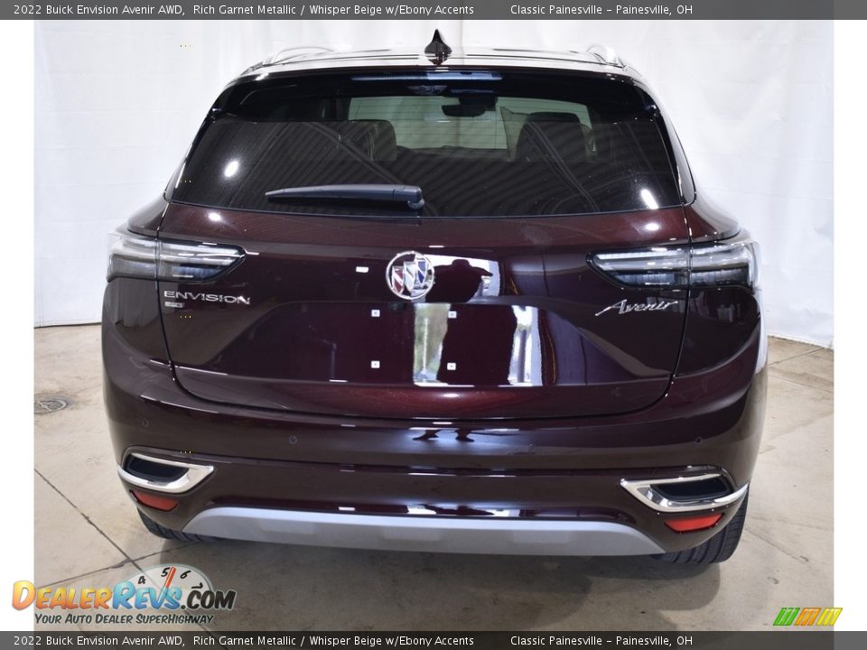 2022 Buick Envision Avenir AWD Rich Garnet Metallic / Whisper Beige w/Ebony Accents Photo #3