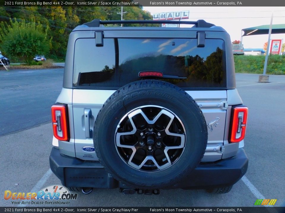 2021 Ford Bronco Big Bend 4x4 2-Door Iconic Silver / Space Gray/Navy Pier Photo #3