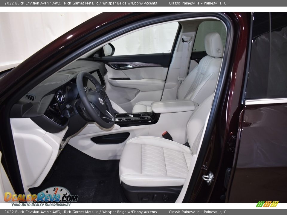 Whisper Beige w/Ebony Accents Interior - 2022 Buick Envision Avenir AWD Photo #7