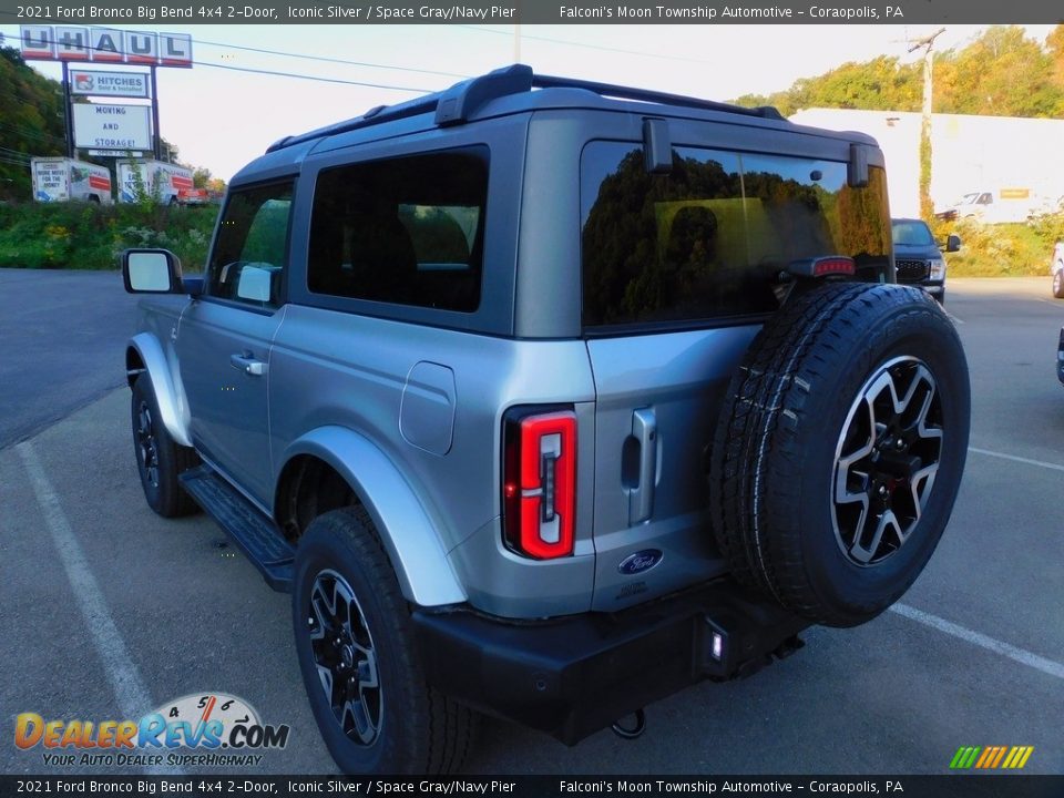 2021 Ford Bronco Big Bend 4x4 2-Door Iconic Silver / Space Gray/Navy Pier Photo #5