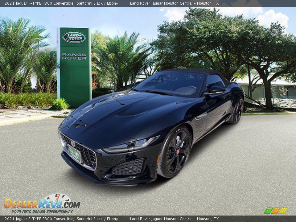 2021 Jaguar F-TYPE P300 Convertible Santorini Black / Ebony Photo #1