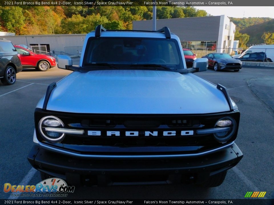 2021 Ford Bronco Big Bend 4x4 2-Door Iconic Silver / Space Gray/Navy Pier Photo #8