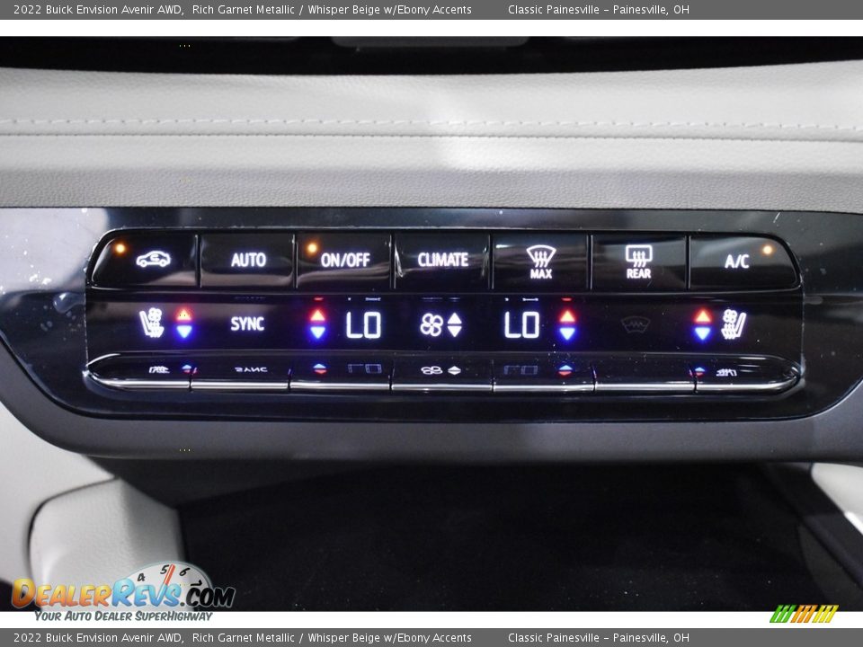 Controls of 2022 Buick Envision Avenir AWD Photo #14
