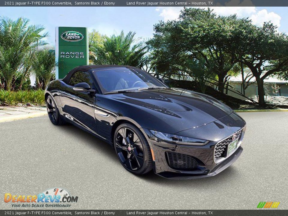 2021 Jaguar F-TYPE P300 Convertible Santorini Black / Ebony Photo #11