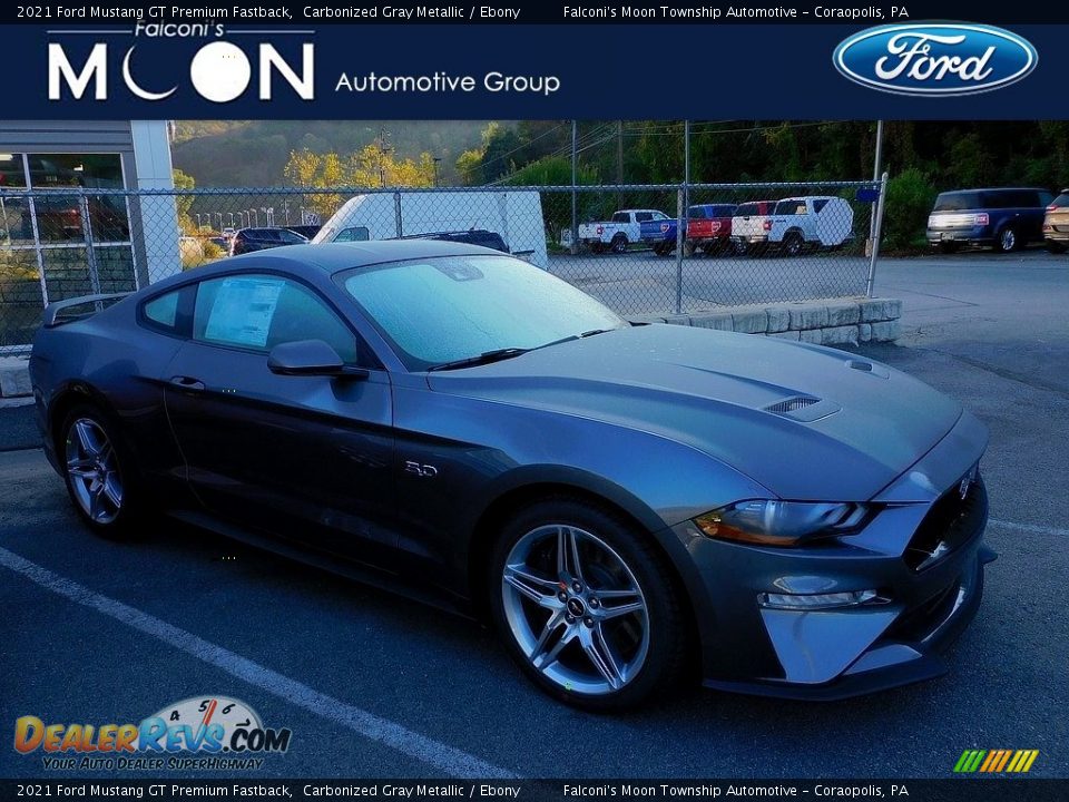 2021 Ford Mustang GT Premium Fastback Carbonized Gray Metallic / Ebony Photo #1