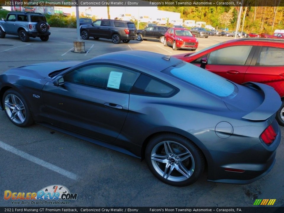 2021 Ford Mustang GT Premium Fastback Carbonized Gray Metallic / Ebony Photo #4