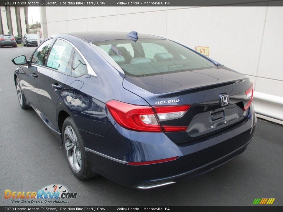 2020 Honda Accord EX Sedan Obsidian Blue Pearl / Gray Photo #3