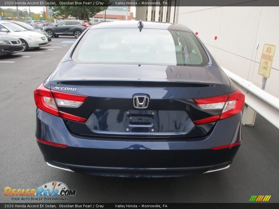 2020 Honda Accord EX Sedan Obsidian Blue Pearl / Gray Photo #4