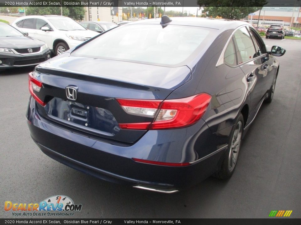 2020 Honda Accord EX Sedan Obsidian Blue Pearl / Gray Photo #5