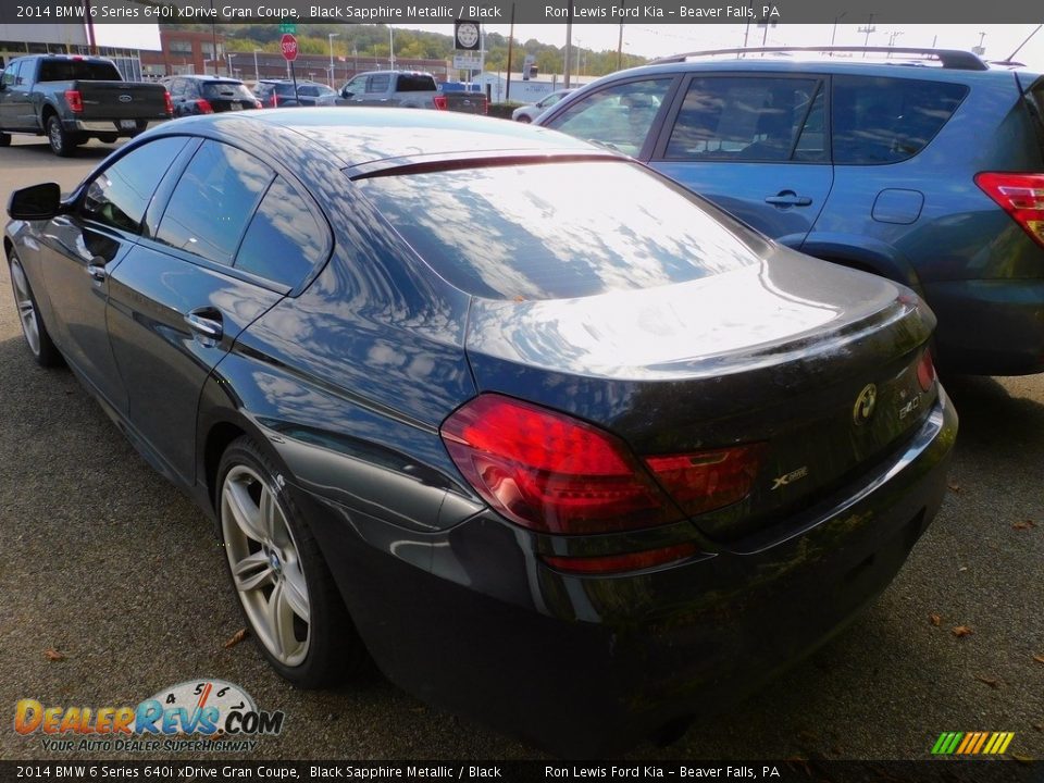 2014 BMW 6 Series 640i xDrive Gran Coupe Black Sapphire Metallic / Black Photo #5