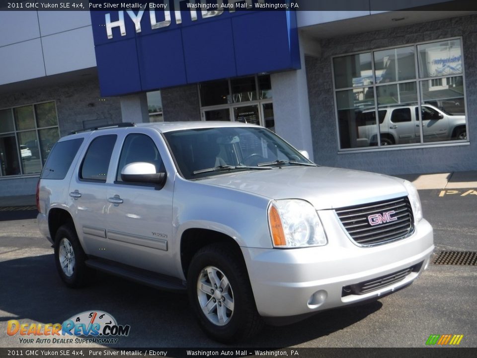 2011 GMC Yukon SLE 4x4 Pure Silver Metallic / Ebony Photo #1