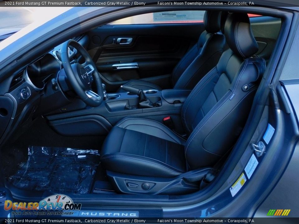 2021 Ford Mustang GT Premium Fastback Carbonized Gray Metallic / Ebony Photo #10