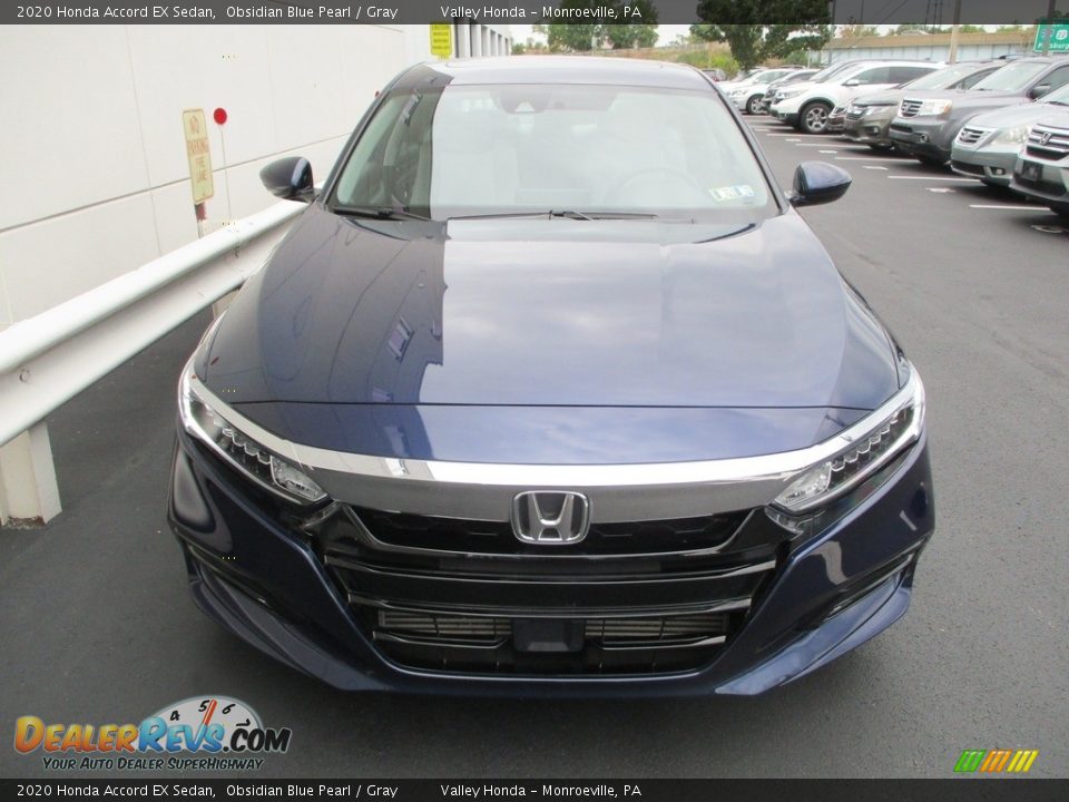 2020 Honda Accord EX Sedan Obsidian Blue Pearl / Gray Photo #8