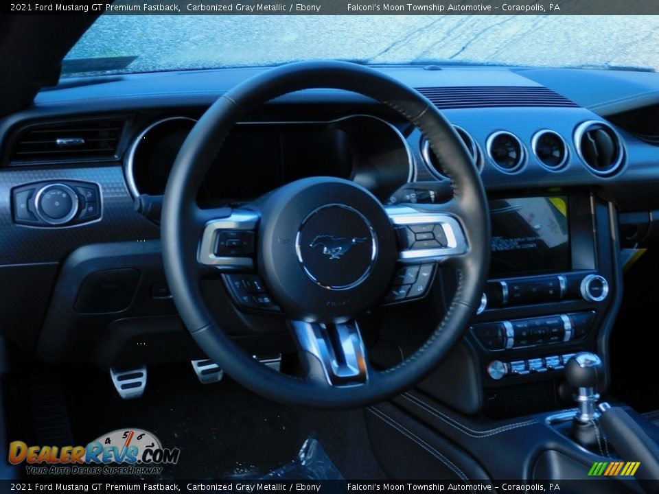 2021 Ford Mustang GT Premium Fastback Carbonized Gray Metallic / Ebony Photo #13
