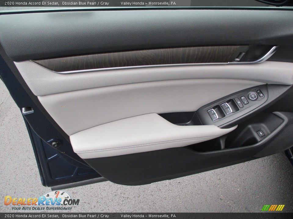 2020 Honda Accord EX Sedan Obsidian Blue Pearl / Gray Photo #10