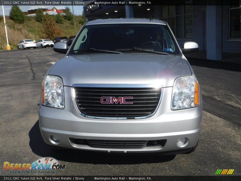 2011 GMC Yukon SLE 4x4 Pure Silver Metallic / Ebony Photo #5