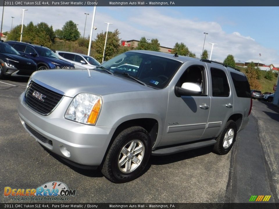 2011 GMC Yukon SLE 4x4 Pure Silver Metallic / Ebony Photo #6