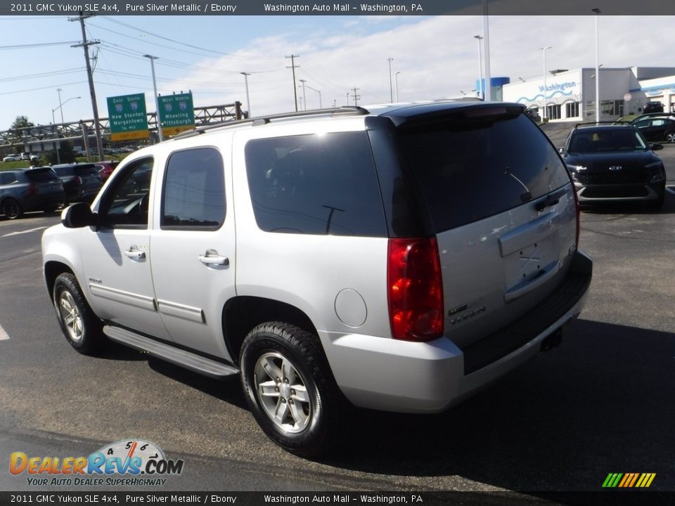 2011 GMC Yukon SLE 4x4 Pure Silver Metallic / Ebony Photo #8