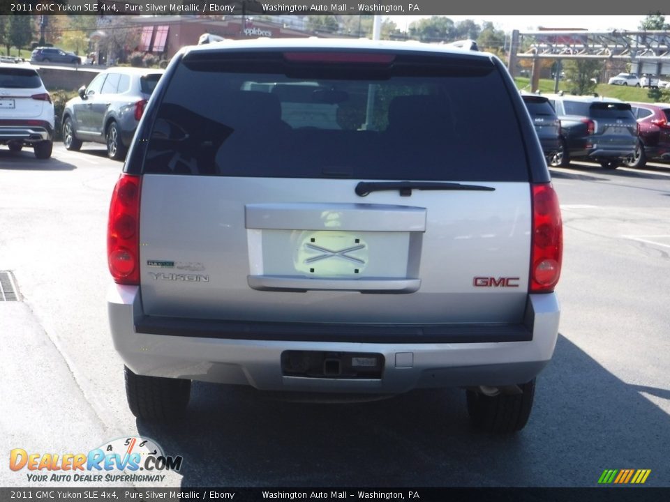 2011 GMC Yukon SLE 4x4 Pure Silver Metallic / Ebony Photo #9