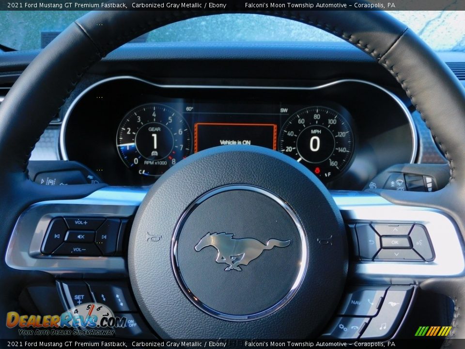 2021 Ford Mustang GT Premium Fastback Carbonized Gray Metallic / Ebony Photo #19