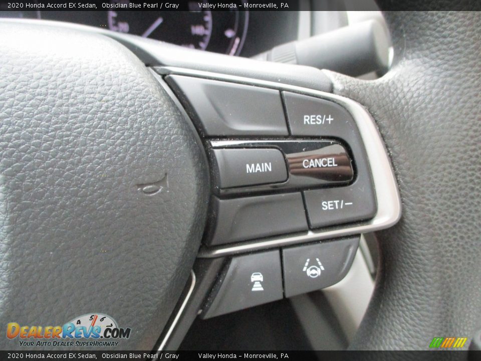 2020 Honda Accord EX Sedan Obsidian Blue Pearl / Gray Photo #19