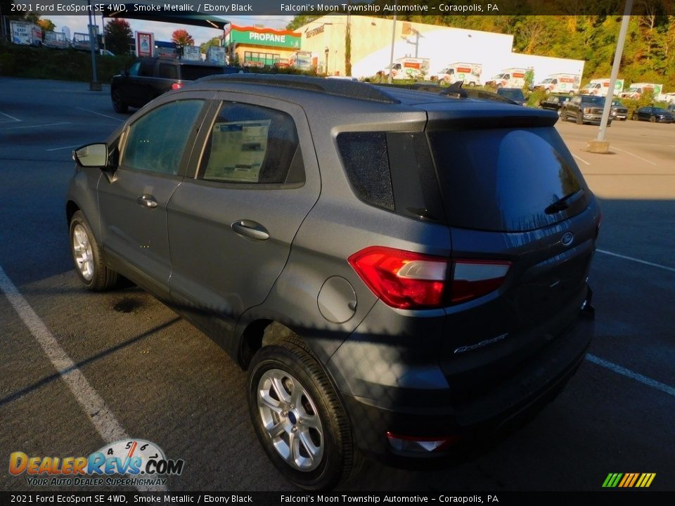 2021 Ford EcoSport SE 4WD Smoke Metallic / Ebony Black Photo #4