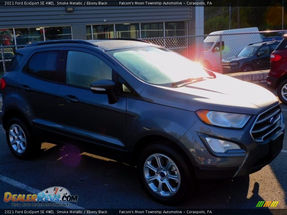 2021 Ford EcoSport SE 4WD Smoke Metallic / Ebony Black Photo #8