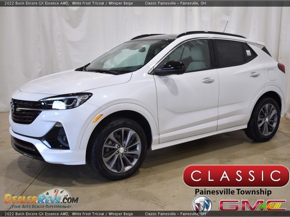 2022 Buick Encore GX Essence AWD White Frost Tricoat / Whisper Beige Photo #1