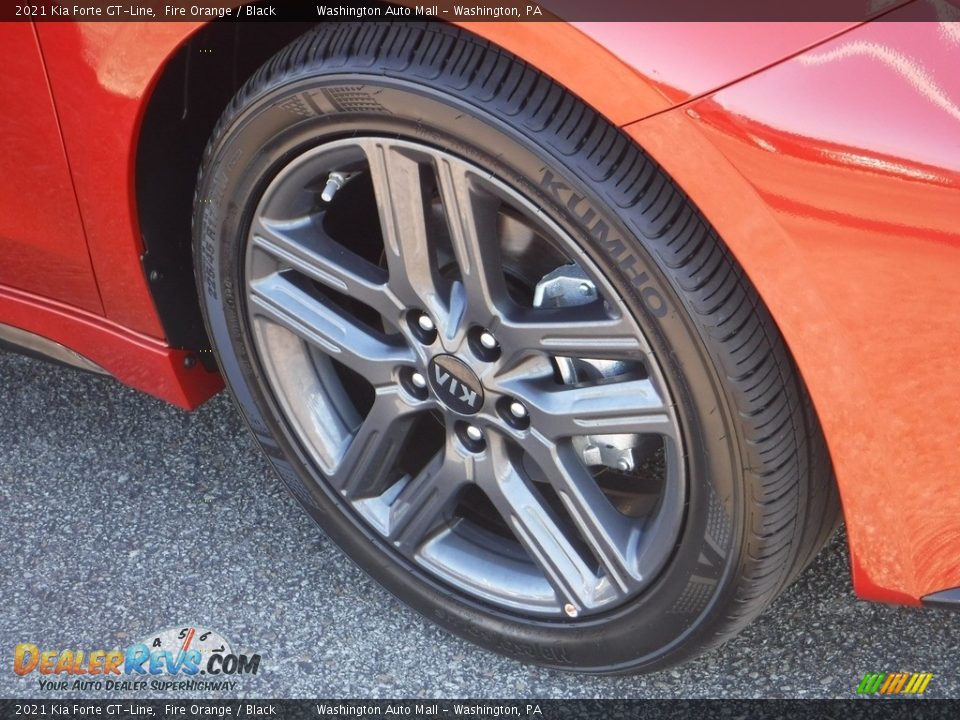 2021 Kia Forte GT-Line Fire Orange / Black Photo #4