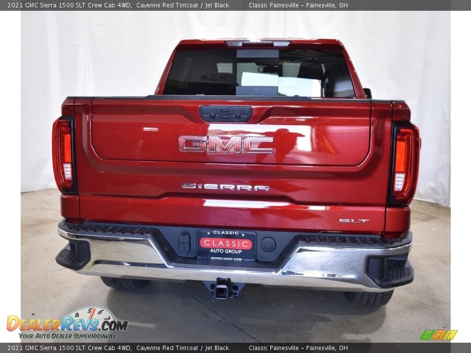 2021 GMC Sierra 1500 SLT Crew Cab 4WD Cayenne Red Tintcoat / Jet Black Photo #3