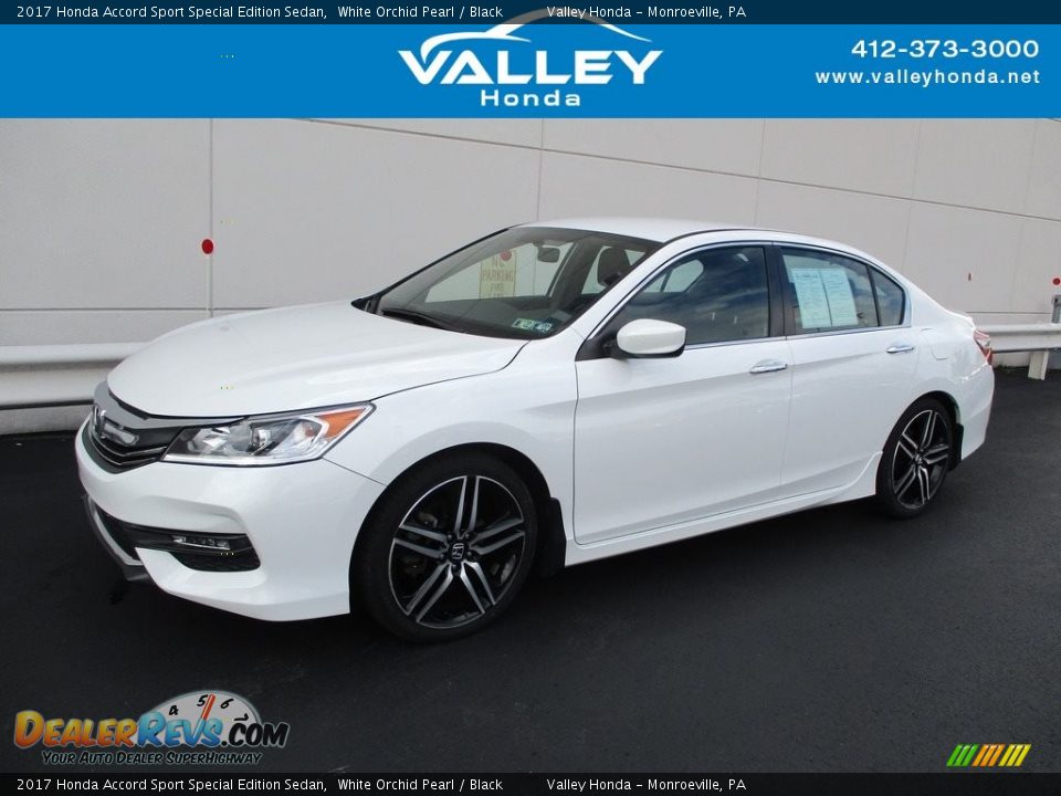 2017 Honda Accord Sport Special Edition Sedan White Orchid Pearl / Black Photo #1