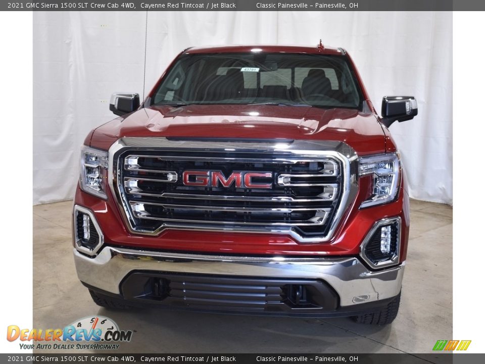 2021 GMC Sierra 1500 SLT Crew Cab 4WD Cayenne Red Tintcoat / Jet Black Photo #4