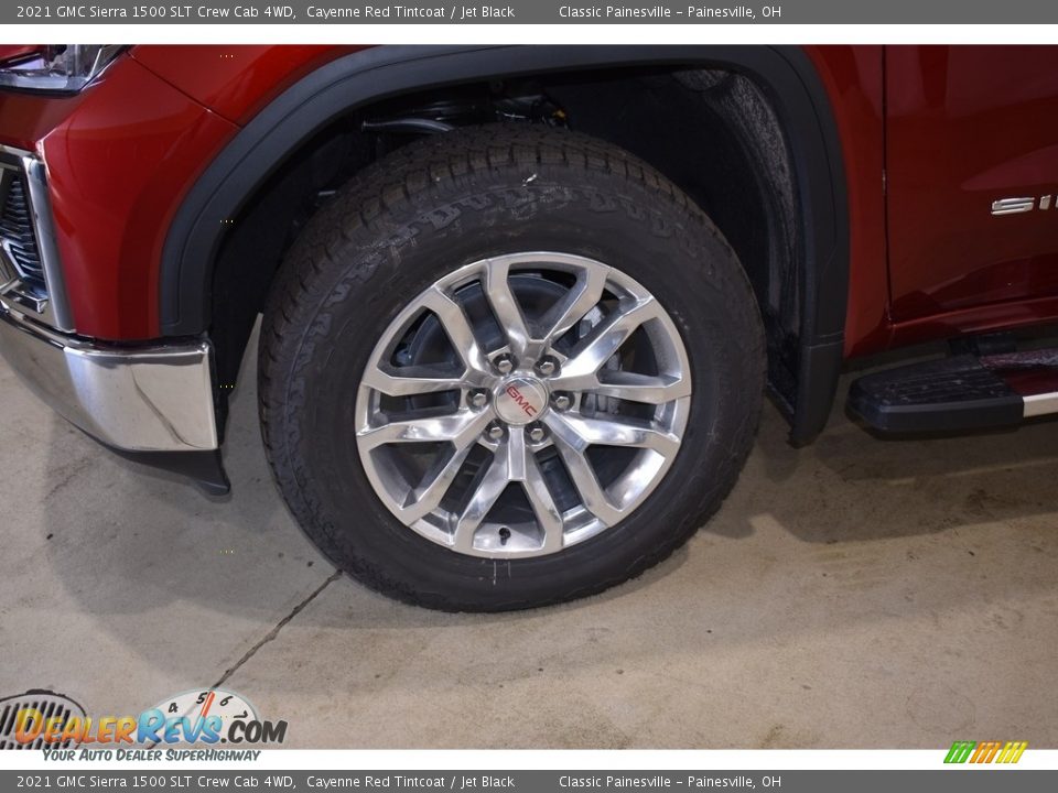 2021 GMC Sierra 1500 SLT Crew Cab 4WD Cayenne Red Tintcoat / Jet Black Photo #5