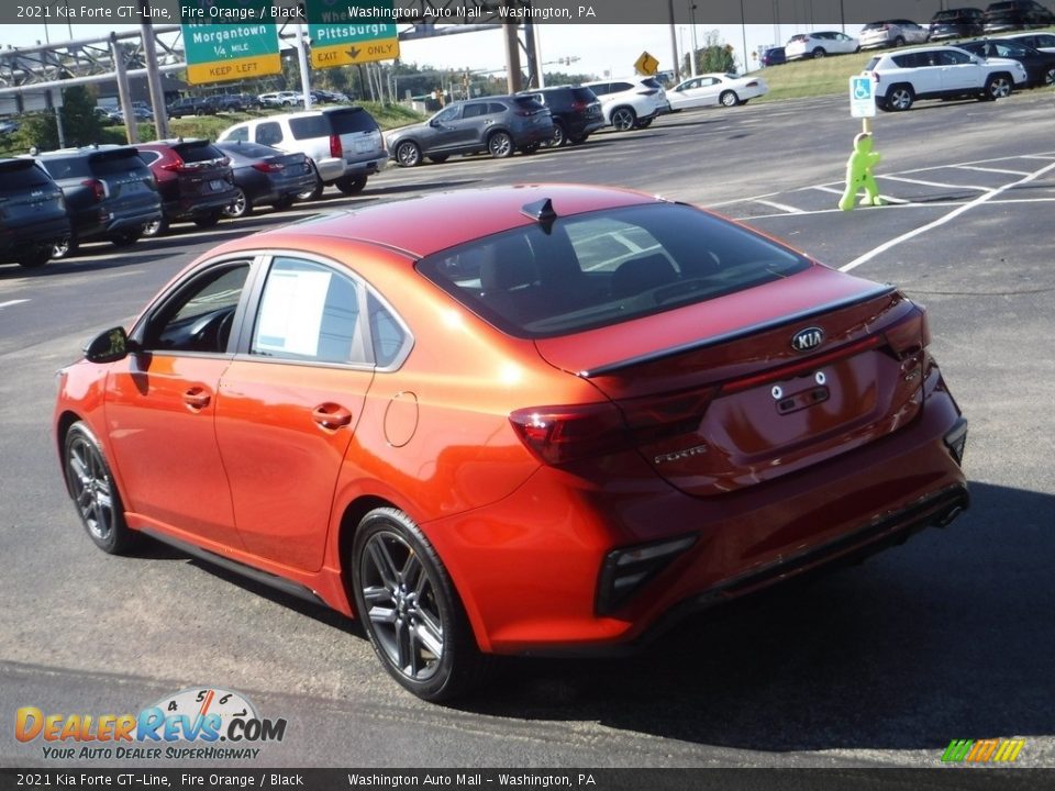 2021 Kia Forte GT-Line Fire Orange / Black Photo #8