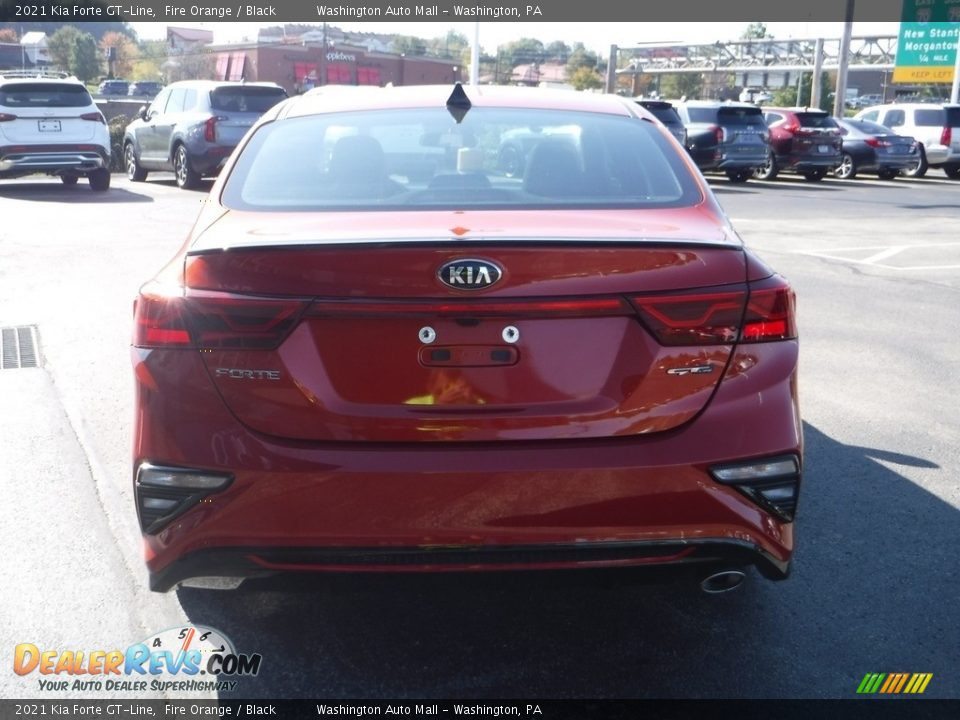 2021 Kia Forte GT-Line Fire Orange / Black Photo #9